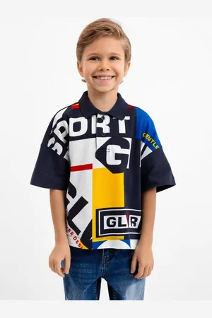 Gulliver Poloshirt mit farbigen Prints auf der Front