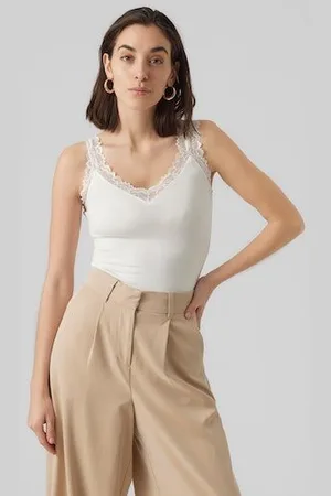 VERO MODA Spitzentop VMROSA SL TOP JRS NOOS