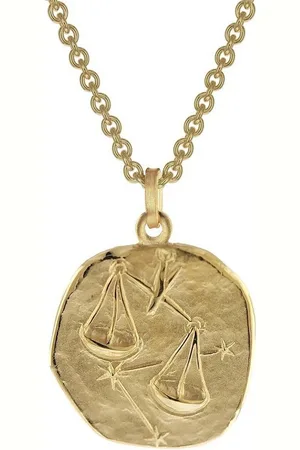 trendor Kette mit Anhänger Waage Sternzeichen Ø 20 mm Gold auf Silber - Verkäufer: uhrcenter