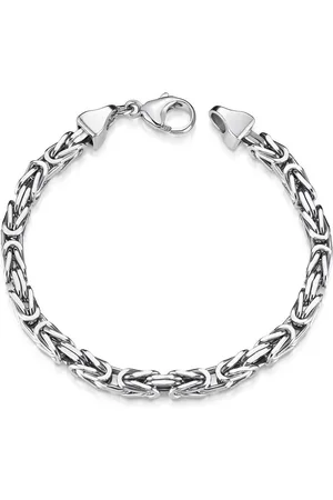 Materia Königsarmband Herren Königskette 5mm diamantiert SA-10, 925 Sterling Silber, rhodiniert - Verkäufer: Schmuck