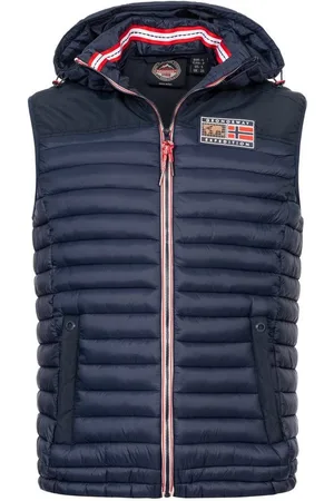 Geographical Norway Steppweste Herren Stepp weste Bodywärmer Outdoor Kapuzenweste Herbst Vest Winter - Verkäufer: fashion-victim-style