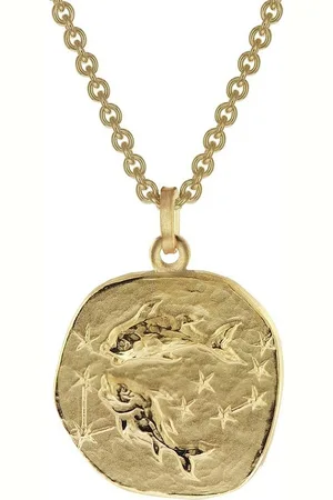 trendor Kette mit Anhänger Fische Sternzeichen Ø 20 mm Gold auf Silber - Verkäufer: uhrcenter