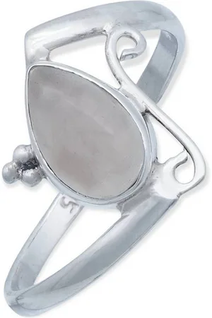 mantraroma Silberring UHA aus 925 Silber mit Rosenquarz (Ring mit Schmuckbeutel), Damenring aus 925er Silber - Verkäufer: