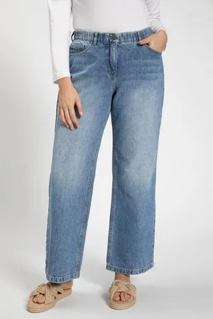 Ulla Popken Regular-fit-Jeans Marlenejeans Mary weites Bein Komfortbund - Verkäufer: Popken Fashion Group