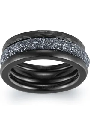 Kingka Ring-Set Stardust Noir, STR-S8502BGY1,2,3,4 (Set, 3-tlg)