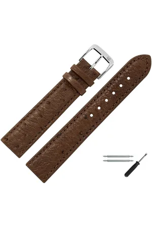MARBURGER Uhrenarmband 16mm Leder Strauß Straussleder - Verkäufer: