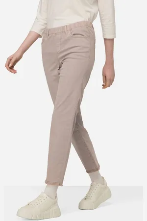 Laurasøn Funktionshose 7/8-Slimhose schmale Passform 4-Pocket Fransensaum - Verkäufer: Popken Fashion Group