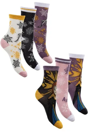 Disney Socken Eiskönigin Anna & Elsa Kinder Mädchen Socken Strümpfe (6-Paar) - Verkäufer: Yuhu Trading GmbH