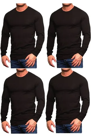 JACK & JONES Langarmshirt (4er-Pack) Basic Shirts mit Rundhalsausschnitt - Verkäufer: mailopoint