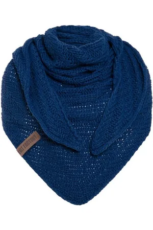 Knit Factory Schal Sally Dreiecksschals 220x85 cm Glatt Dunkelblau, (1-St), Schal Strickschal Umhängetuch Tuch Strickware - Verkäufer: Bettklusiv GmbH