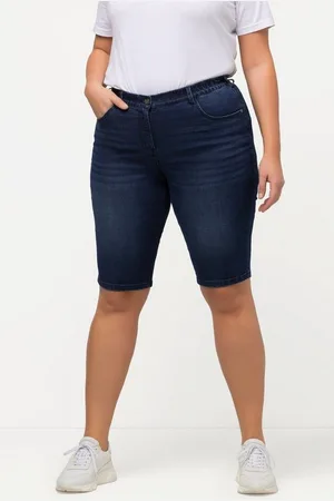 Ulla Popken Bermudas Jeansbermuda Mandy 5-Pocket-Form Komfortbund - Verkäufer: Popken Fashion Group