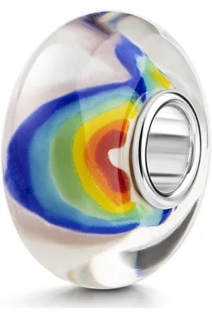 Materia Bead Glasperle Regenbogen Rainbow Bunt, Kern aus 925 Sterling Silber - Verkäufer: Schmuck