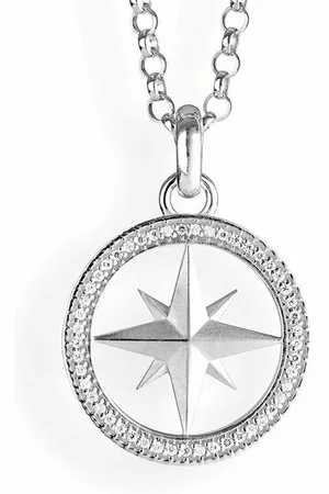 HEARTBREAKER Kettenanhänger Windrose, Kompass Anhänger Silber mit Zirkoniapaveé LD WR 32 - Verkäufer: Schmuck-Uhren-Trends