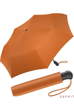 ESPRIT Taschenregenschirm Damen Easymatic Light Auf-Zu Automatik HW 2022 - burnt , stabil, praktisch, in den neuen Trendfarben - Verkäufer: RS-Versand