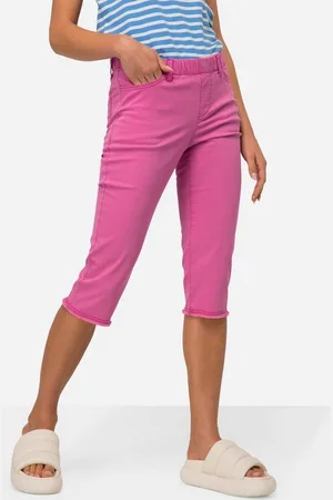 Laurasøn Funktionshose Caprihose Jeggings Fransensaum Elastikbund - Verkäufer: Popken Fashion Group