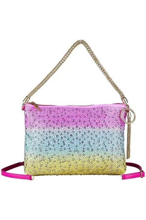 Alessandro Schultertasche Bling, mit tausenden Strass Glitzersteinen