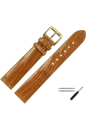 MARBURGER Uhrenarmband 20mm Leder Eidechse (Teju) Schuppung - Verkäufer: