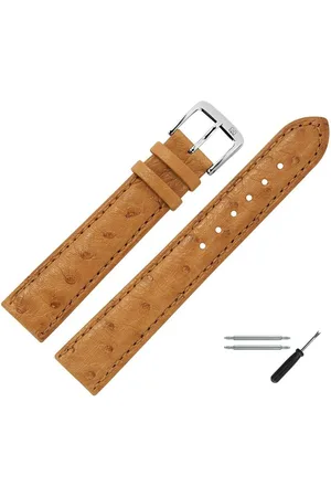 MARBURGER Uhrenarmband 16mm Leder Strauß Straussleder - Verkäufer: