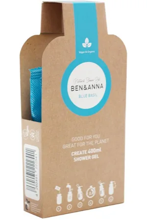 Ben & Anna Duschgel Flakes Blue Basil, Blau, 40 g - Verkäufer: BioNaturel