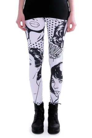cosey Leggings Bunte Motiv Leggings (Einheitsgröße XS-L) Comic - Verkäufer: PhoneNatic