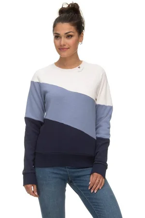 Ragwear Sweater JOHANKA BLOCK Crew Neck im Color-Blocking Design
