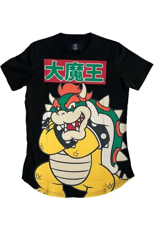 Coole-Fun-T-Shirts Print-Shirt Bowser Super Marion T-Shirt Schwarz Slimfit S M L XL XXL - Verkäufer: