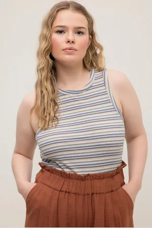 STUDIO UNTOLD Longtop Tank Top Slim Fit Ringel Rippjersey Ringerrücken - Verkäufer: Popken Fashion Group