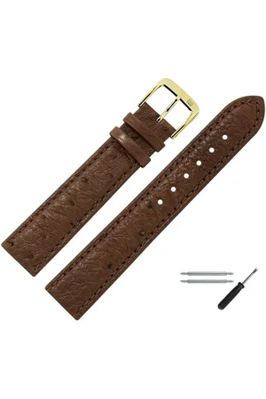 MARBURGER Uhrenarmband 12mm Leder Strauß Straussleder - Verkäufer:
