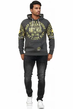Rusty Neal Kapuzensweatshirt mit coolen Markenprints