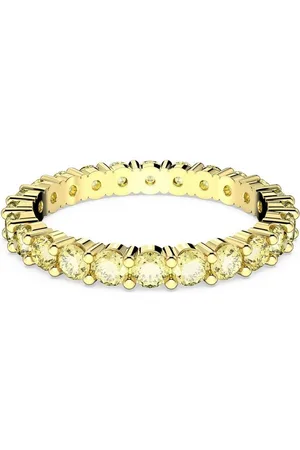Swarovski Fingerring Matrix, Rundschliff, mit ® Kristall