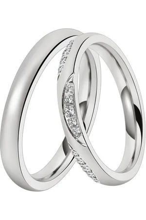 DOOSTI Trauring Schmuck Geschenk Edelstahl Trauring Ehering Partnerring LIEBE, wahlweise mit oder ohne Zirkonia