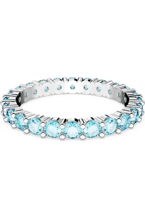 Swarovski Fingerring Matrix, Rundschliff, mit ® Kristall