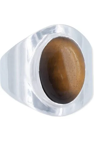 mantraroma Silberring RAHMAT aus 925 Silber mit Tigerauge (Ring mit Schmuckbeutel), Damenring aus 925er Silber - Verkäufer: