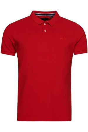 Superdry Poloshirt Herren Polo VINT DESTROY POLO Varsity Red - Verkäufer: Fashioncode