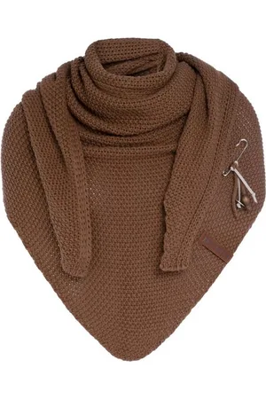 Knit Factory Schal Coco Dreiecksschals 190x85 cm Glatt Braun, (1-St), Schal Strickschal Umhängetuch Tuch Strickware - Verkäufer: Bettklusiv GmbH