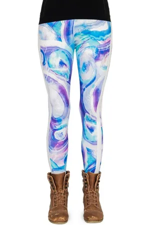 cosey Leggings Bunte Motiv Leggings (Einheitsgröße XS-L) Perlmutt - Verkäufer: PhoneNatic