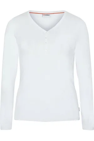 Gardena Langarmshirt im Henley-Stil mit V-Neck - Verkäufer: Bay City Textilhandels GmbH