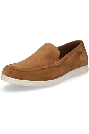 QS by s.Oliver Herren Leder Slipper cognac Slipper - Verkäufer: Schuhe Shop