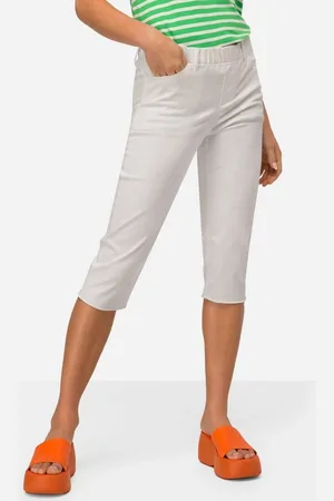 Laurasøn Funktionshose Caprihose Jeggings Fransensaum Elastikbund - Verkäufer: Popken Fashion Group