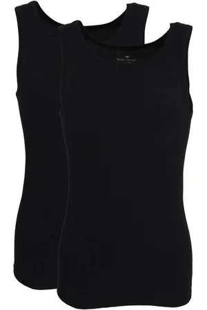 TOM TAILOR Tanktop Montana (2er Pack) Rundhals-Ausschnitt, slim fit