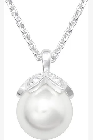 ALEXANDER YORK Kette mit Anhänger BLÜTENKELCH mit PERLE, 2-tlg. (Kette mit Anhänger), 925 Sterling Silber, Silberschmuck - Verkäufer: