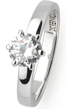 Xenox Fingerring XS KRAPPE SILBER, XS7356, mit Zirkonia (synth)