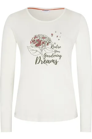Gardena T-Shirt mit Blumen-Motiv vorne (1, 1-tlg) - Verkäufer: Bay City Textilhandels GmbH