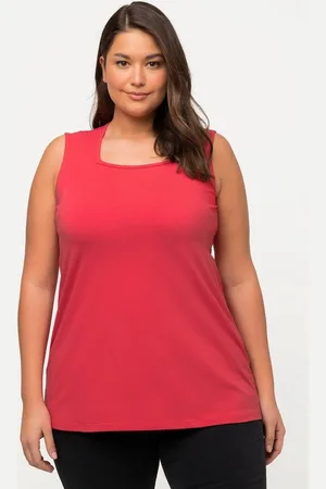 Ulla Popken T-Shirt Top A-Linie Carree-Ausschnitt ärmellos - Verkäufer: Popken Fashion Group