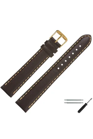 MARBURGER Uhrenarmband 20mm Leder XL Extra Lang - Verkäufer: