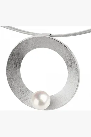 ERNSTES Kettenanhänger Anhänger Ø ca. 26 mm Edelstahl mit Perle - Verkäufer: Schmuck-Uhren-Trends