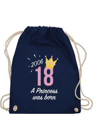 Shirtracer Turnbeutel Achtzehnter Geburtstag Mädchen Princess 2007, 18. Geburtstag - Verkäufer: