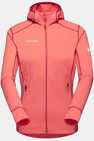 Mammut Fleecejacke Taiss Light ML Hooded Jacket Women 3747 salmon-terracotta - Verkäufer: Sport Hopfmann GmbH