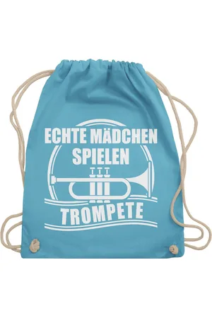 Shirtracer Turnbeutel Echte Mädchen spielen Trompete, Musik Instrument Zubehör - Verkäufer: