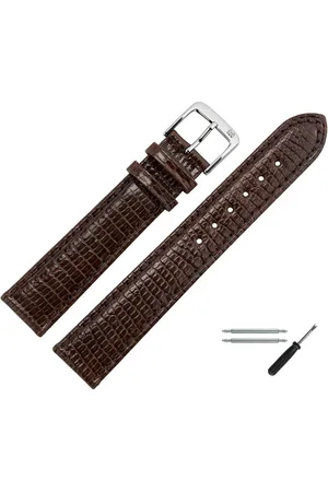 MARBURGER Uhrenarmband 16mm Leder Eidechse Schuppung - Verkäufer: